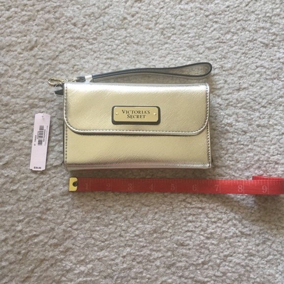 Victoria’s Secret Gold Wristlet Clutch - Picture 3 of 7